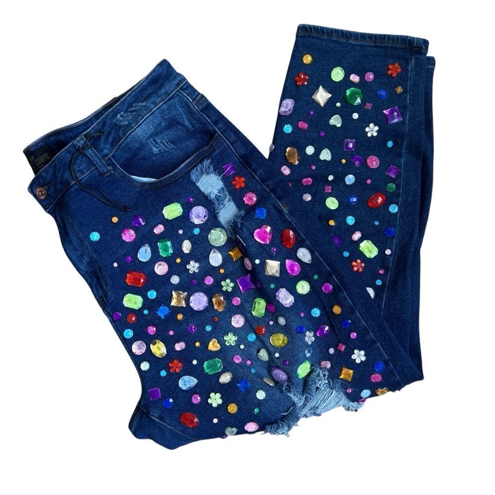 Haute Curve Embellished Stretch Jeans - Size 22 - Picture 6 of 8